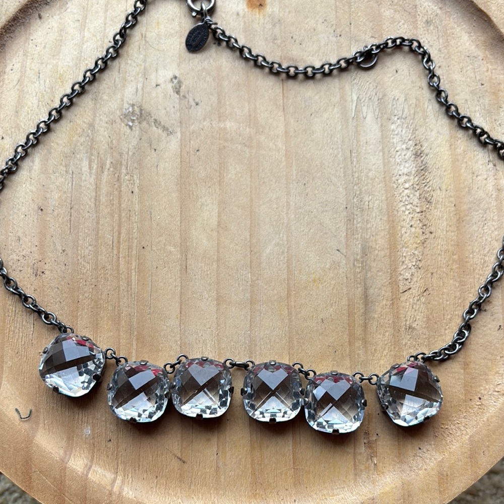 Catherine Popesco Smokey Crystal Necklace
